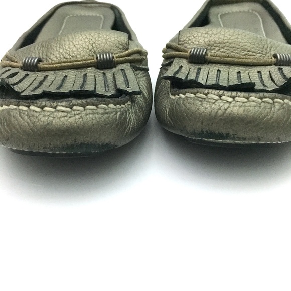 Cole Haan Bronze Leather Kiltie Horsebit Slides - Picture 4 of 8